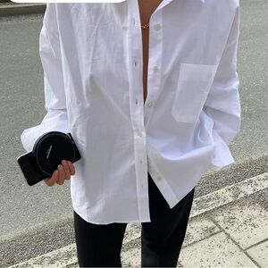 Djerf Avenue Breezy Shirt White